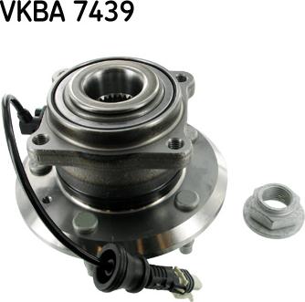 SKF VKBA 7439 - Комплект подшипника ступицы колеса autosila-amz.com