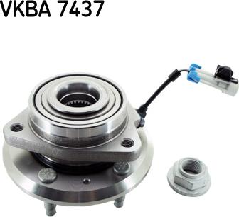 SKF VKBA 7437 - Комплект подшипника ступицы колеса autosila-amz.com