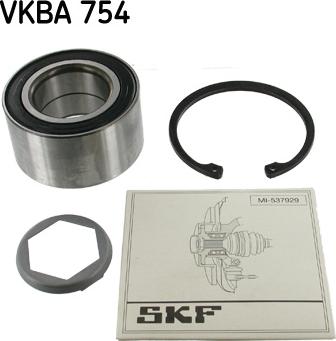 SKF VKBA 754 - Комплект подшипника ступицы колеса autosila-amz.com