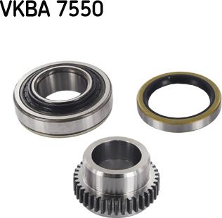 SKF VKBA 7550 - Комплект подшипника ступицы колеса autosila-amz.com