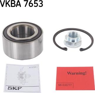 SKF VKBA 7653 - Комплект подшипника ступицы колеса autosila-amz.com