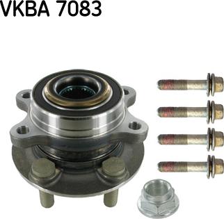 SKF VKBA 7083 - Комплект подшипника ступицы колеса autosila-amz.com