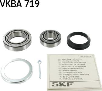 SKF VKBA 719 - Комплект подшипника ступицы колеса autosila-amz.com