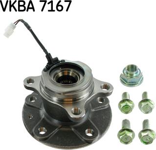 SKF VKBA 7167 - Комплект подшипника ступицы колеса autosila-amz.com