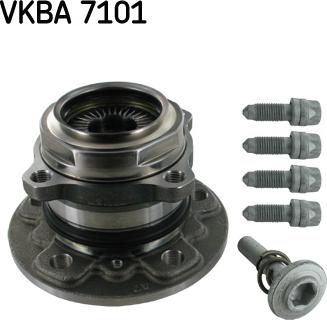 SKF VKBA 7101 - Комплект подшипника ступицы колеса autosila-amz.com