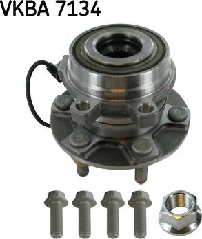 SKF VKBA 7134 - Комплект подшипника ступицы колеса autosila-amz.com