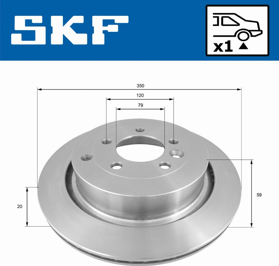 SKF VKBD 90233 V1 - Тормозной диск autosila-amz.com