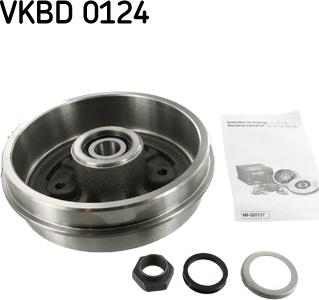 SKF VKBD 0124 - Тормозной барабан autosila-amz.com