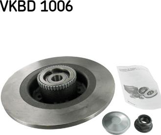 SKF VKBD 1006 - Тормозной диск autosila-amz.com