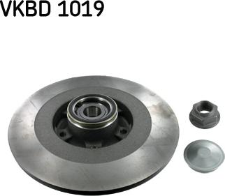 SKF VKBD 1019 - Тормозной диск autosila-amz.com