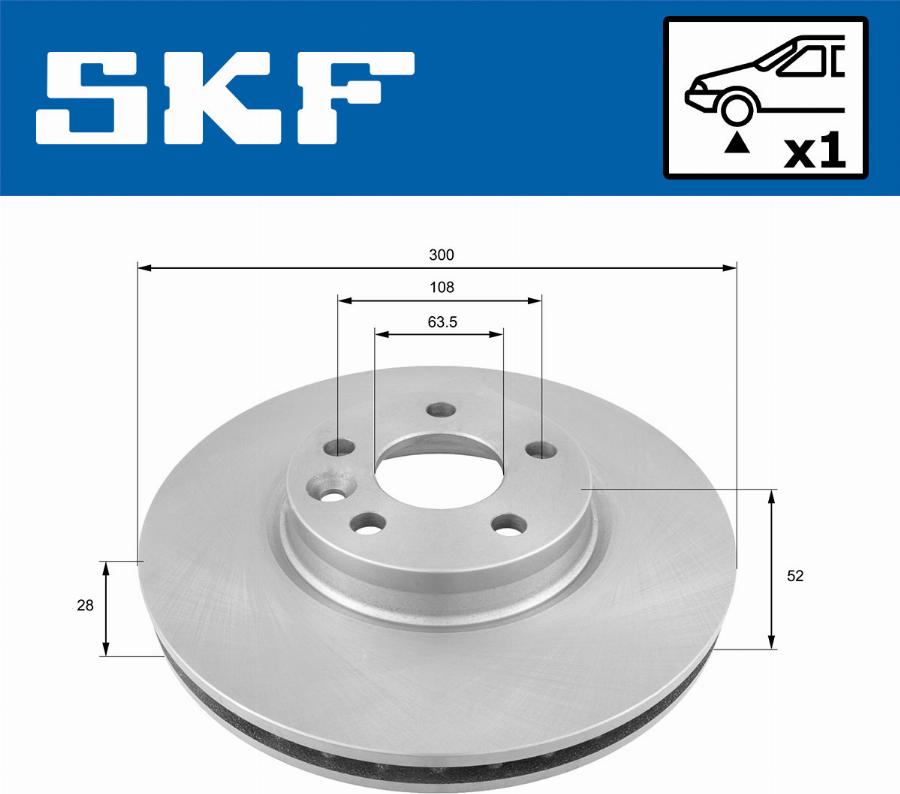 SKF VKBD 80056 V1 - Автодеталь autosila-amz.com