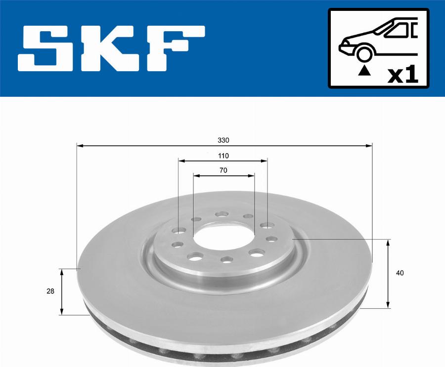 SKF VKBD 80294 V1 - Тормозной диск autosila-amz.com