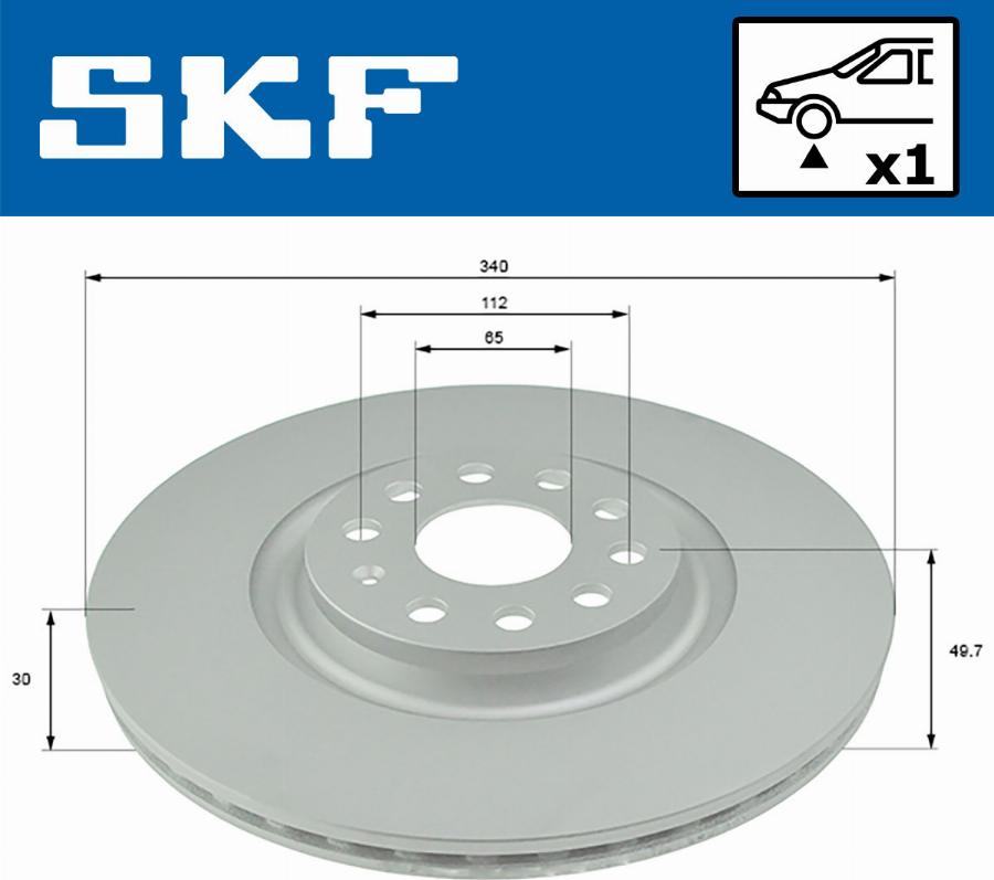 SKF VKBD 80292 V1 - Тормозной диск autosila-amz.com
