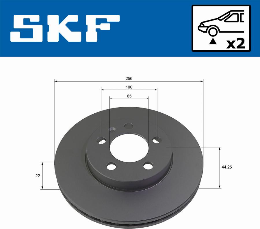 SKF VKBD 80241 V2 - Тормозной диск autosila-amz.com