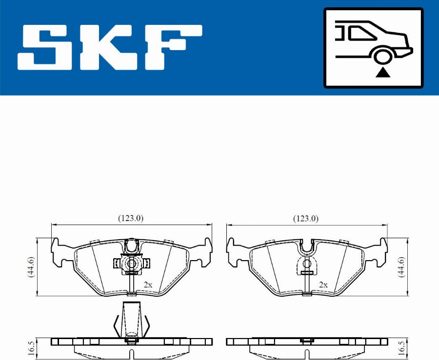 SKF VKBP 90561 - Тормозные колодки, дисковые, комплект autosila-amz.com