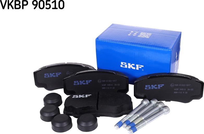 SKF VKBP 90510 - Тормозные колодки, дисковые, комплект autosila-amz.com