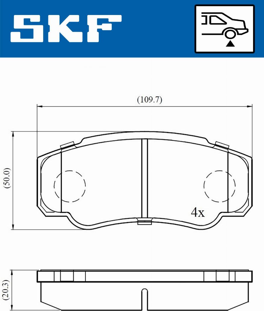 SKF VKBP 90510 - Тормозные колодки, дисковые, комплект autosila-amz.com