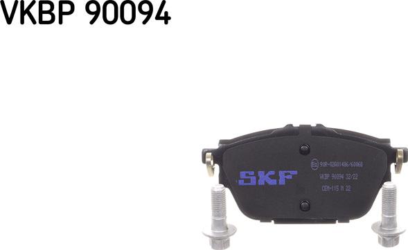SKF VKBP 90094 - Тормозные колодки, дисковые, комплект autosila-amz.com