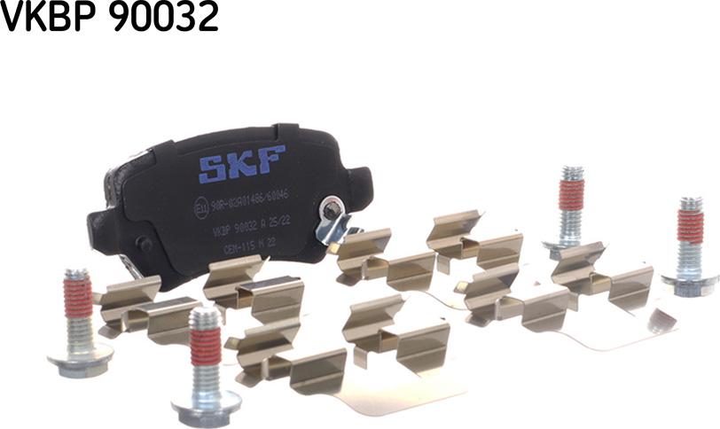 SKF VKBP 90032 A - Тормозные колодки, дисковые, комплект autosila-amz.com
