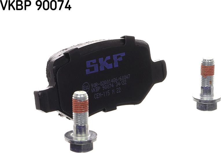 SKF VKBP 90074 - Тормозные колодки, дисковые, комплект autosila-amz.com