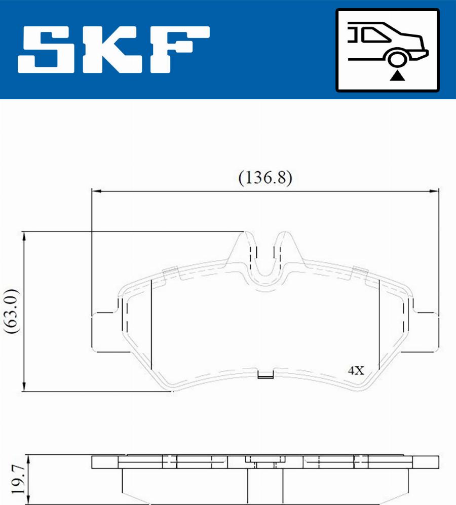 SKF VKBP 90071 E - Тормозные колодки, дисковые, комплект autosila-amz.com