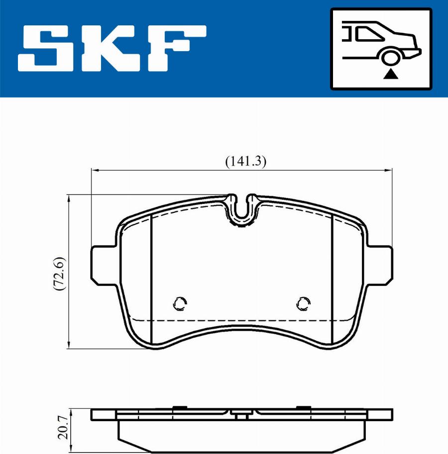 SKF VKBP 90140 - Тормозные колодки, дисковые, комплект autosila-amz.com