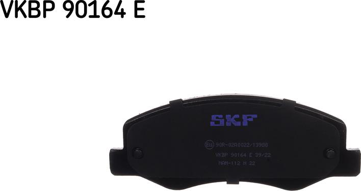 SKF VKBP 90164 E - Тормозные колодки, дисковые, комплект autosila-amz.com