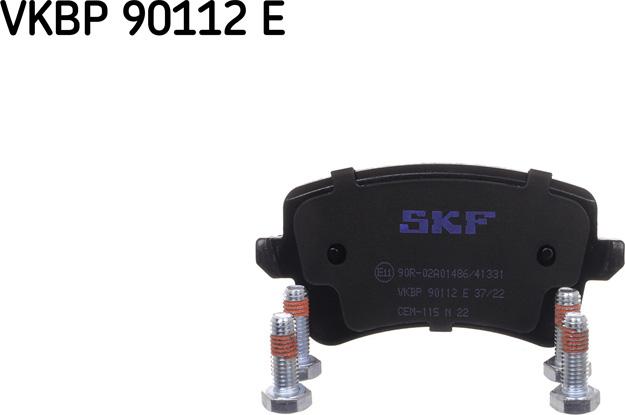 SKF VKBP 90112 E - Комплект тормозных колодок, дисковый тормоз autosila-amz.com