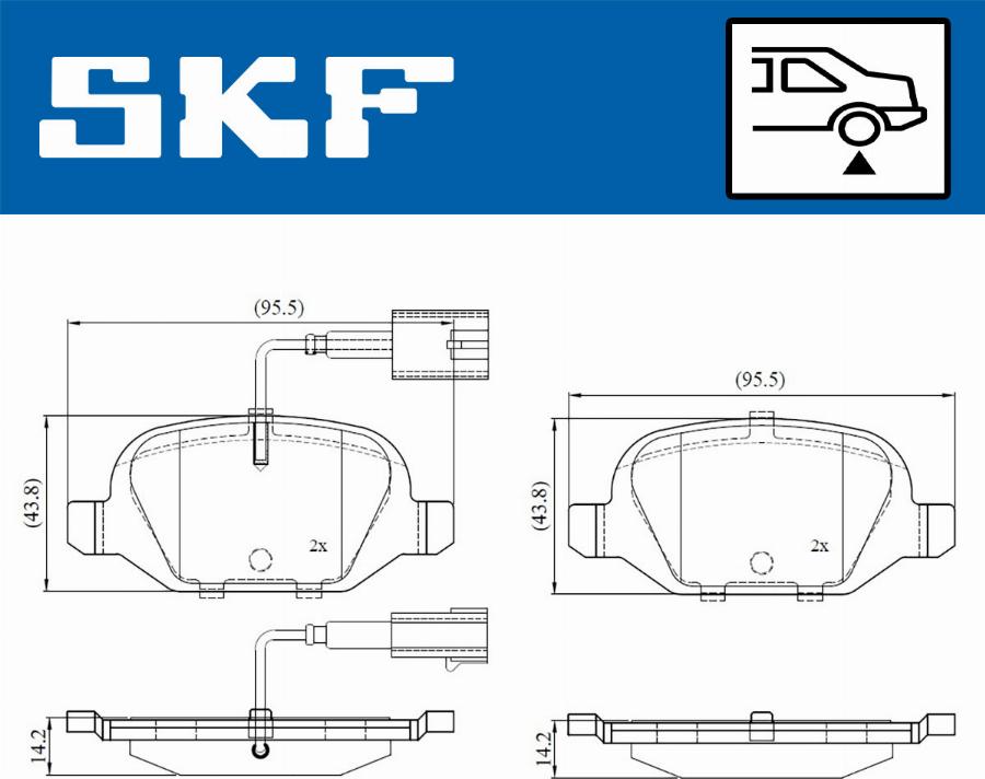 SKF VKBP 90391 E - Тормозные колодки, дисковые, комплект autosila-amz.com