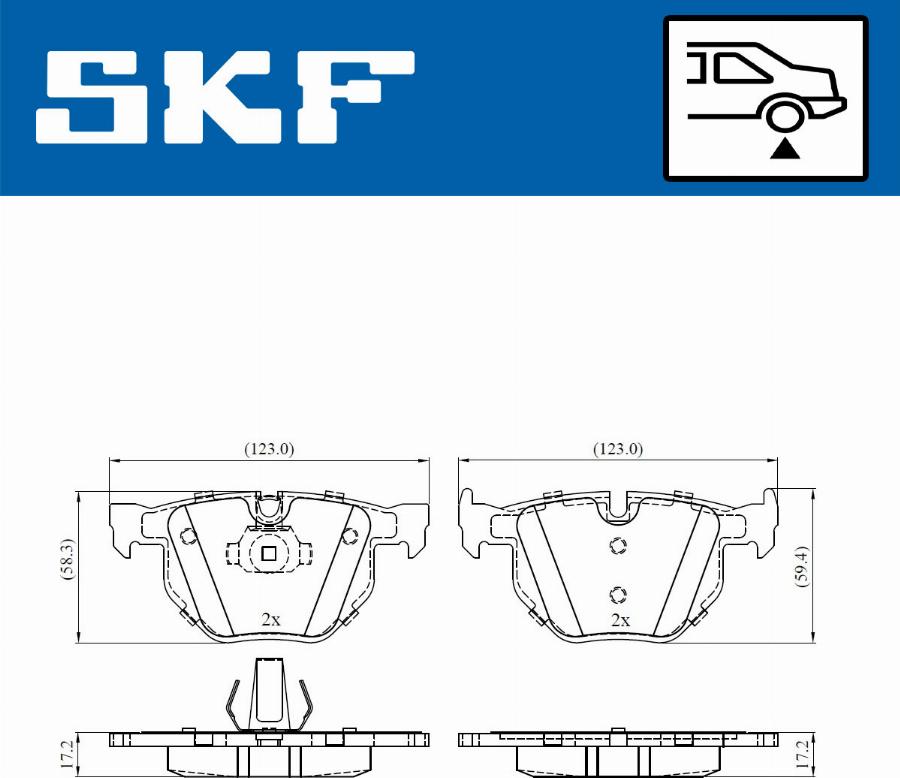 SKF VKBP 90240 - Тормозные колодки, дисковые, комплект autosila-amz.com