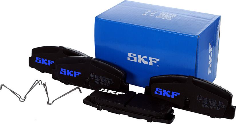 SKF VKBP 90255 - Тормозные колодки, дисковые, комплект autosila-amz.com