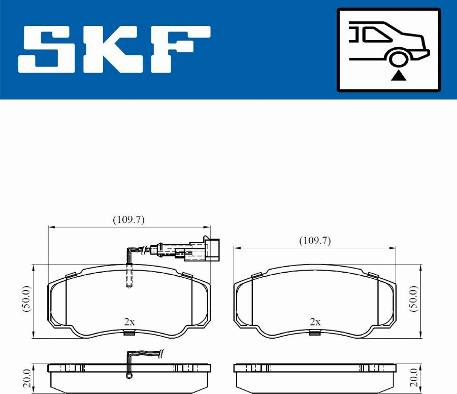 SKF VKBP 90266 E - Тормозные колодки, дисковые, комплект autosila-amz.com