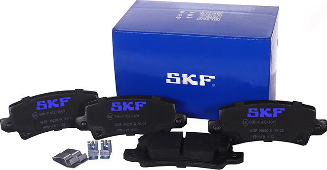 SKF VKBP 90208 A - Тормозные колодки, дисковые, комплект autosila-amz.com