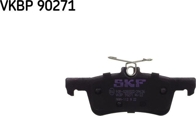 SKF VKBP 90271 - Тормозные колодки, дисковые, комплект autosila-amz.com
