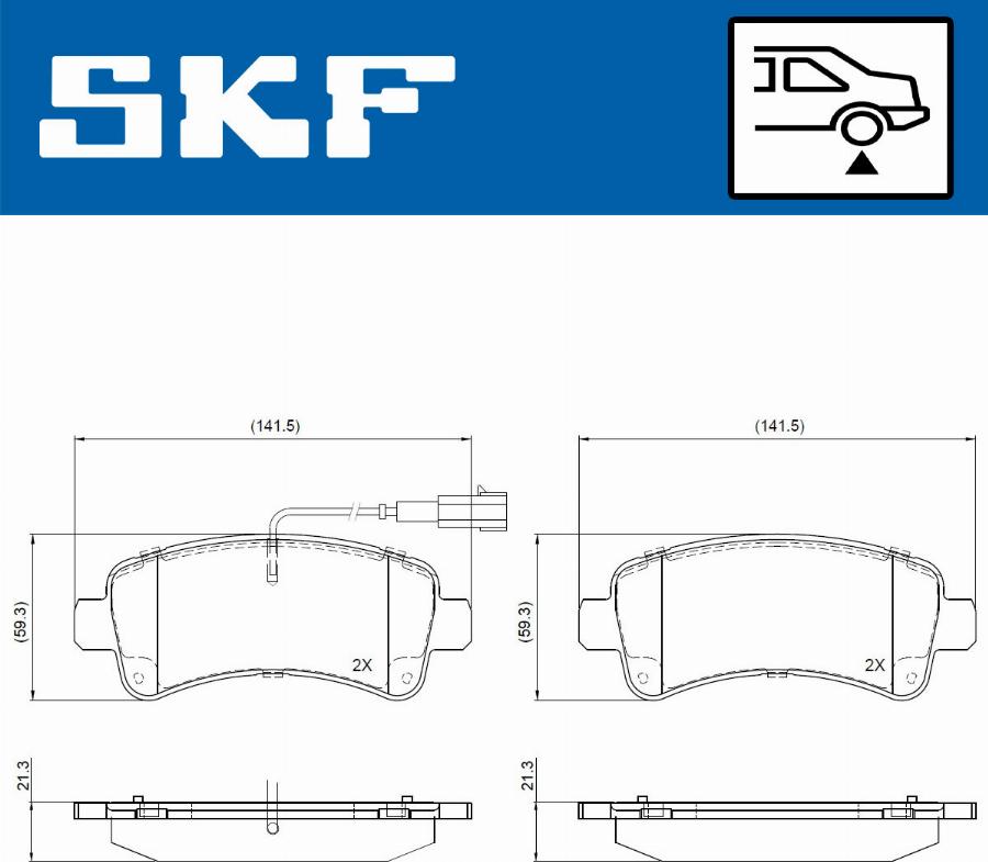 SKF VKBP 90769 E - Тормозные колодки, дисковые, комплект autosila-amz.com