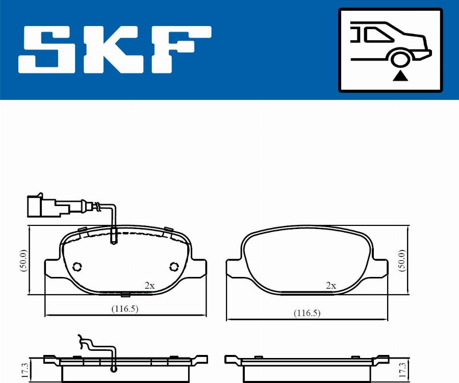 SKF VKBP 91046 E - Тормозные колодки, дисковые, комплект autosila-amz.com