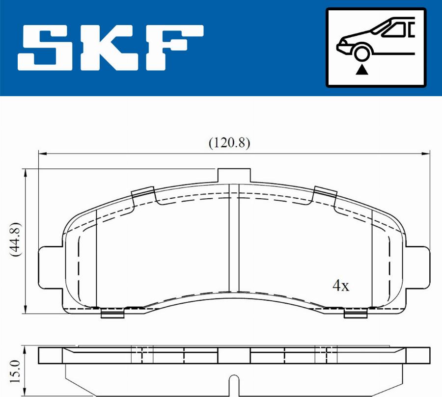 SKF VKBP 80492 - Тормозные колодки, дисковые, комплект autosila-amz.com
