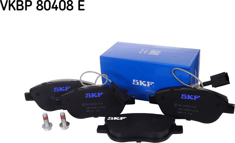 SKF VKBP 80408 E - Тормозные колодки, дисковые, комплект autosila-amz.com