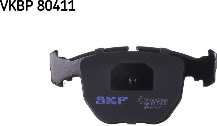 SKF VKBP 80411 - Тормозные колодки, дисковые, комплект autosila-amz.com