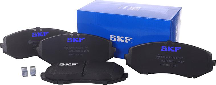 SKF VKBP 80417 A - Тормозные колодки, дисковые, комплект autosila-amz.com