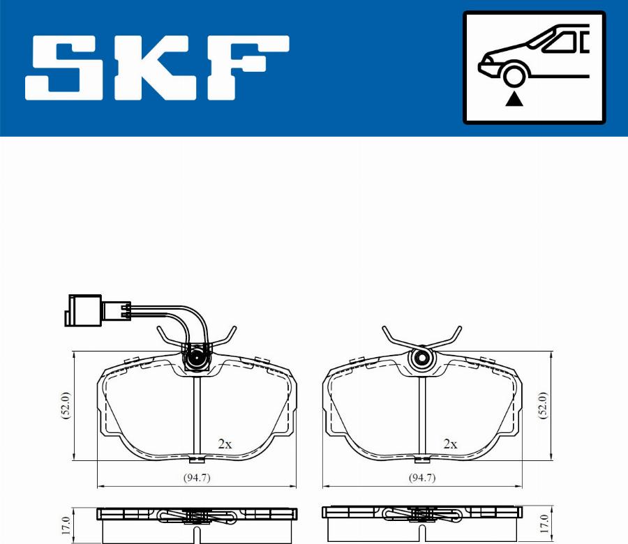 SKF VKBP 80480 E - Тормозные колодки, дисковые, комплект autosila-amz.com