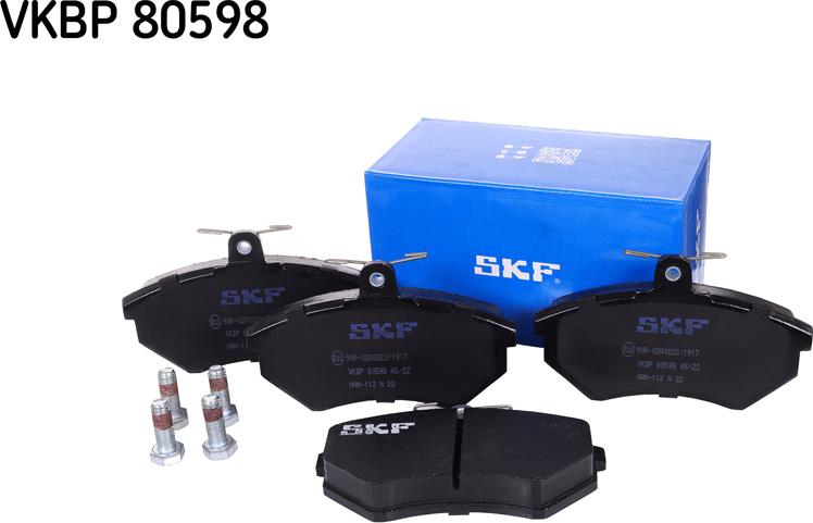 SKF VKBP 80598 - Тормозные колодки, дисковые, комплект autosila-amz.com
