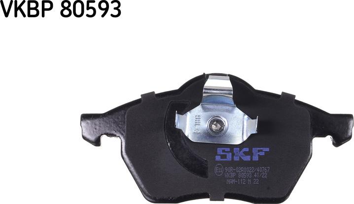 SKF VKBP 80593 - Тормозные колодки, дисковые, комплект autosila-amz.com