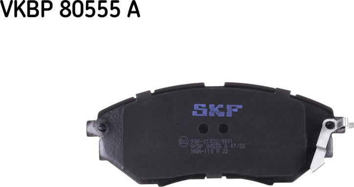 SKF VKBP 80555 A - Тормозные колодки, дисковые, комплект autosila-amz.com