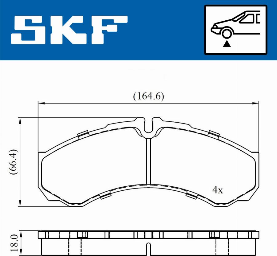 SKF VKBP 80507 - Тормозные колодки, дисковые, комплект autosila-amz.com