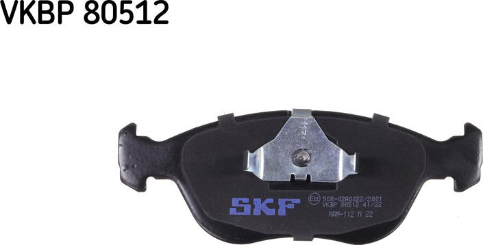 SKF VKBP 80512 - Тормозные колодки, дисковые, комплект autosila-amz.com