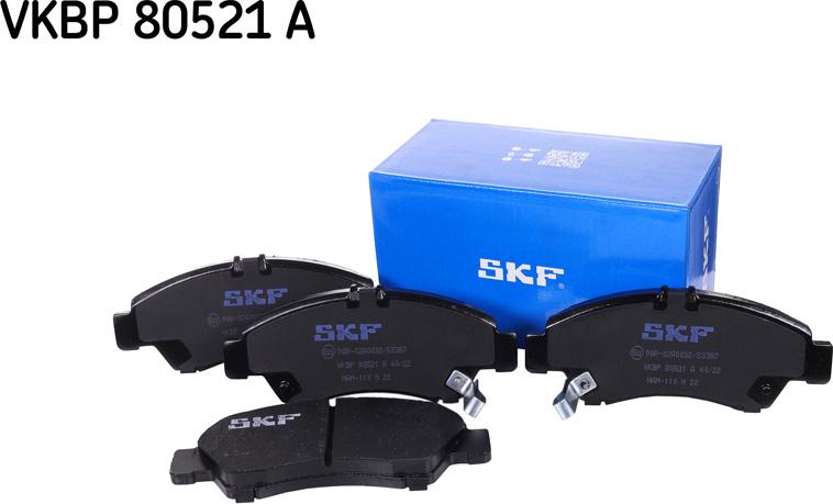 SKF VKBP 80521 A - Тормозные колодки, дисковые, комплект autosila-amz.com