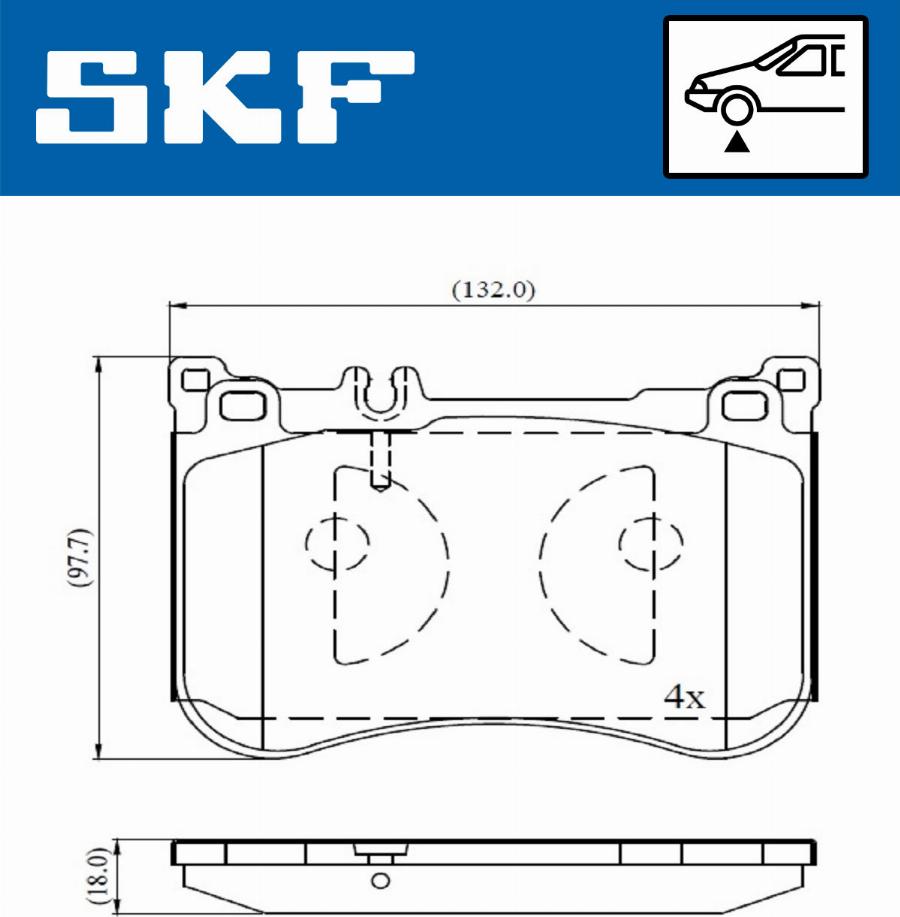 SKF VKBP 80631 - Тормозные колодки, дисковые, комплект autosila-amz.com
