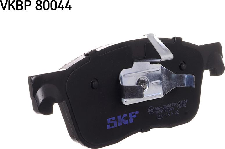 SKF VKBP 80044 - Тормозные колодки, дисковые, комплект autosila-amz.com