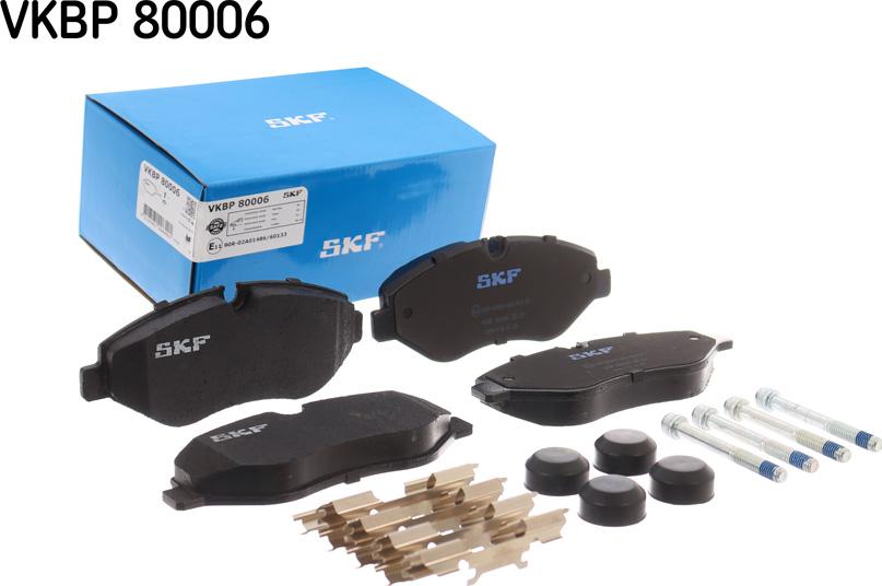 SKF VKBP 80006 - Тормозные колодки, дисковые, комплект autosila-amz.com